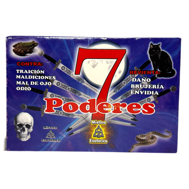 Jabón Esotérico 7 Poderes Místico Esotérico 100gr. - Contra traición, maldiciones, mal de ojo, odio, daño, brujería y envidia-JABONES ESOTÉRICOS-HOSTENATURA