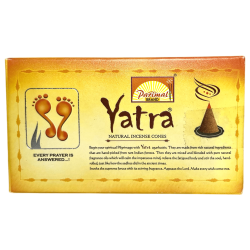 Cones de Incenso Natural Parimal Yatra - Cones de Incenso Natural - Caixa com 10 cones