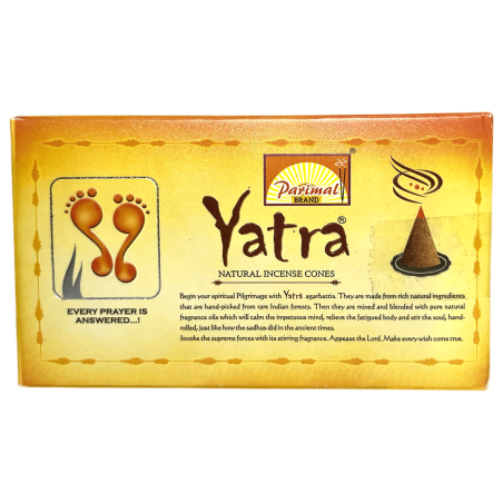 Coni di incenso naturale Parimal Yatra - Coni di incenso naturale - Scatola da 10 coni