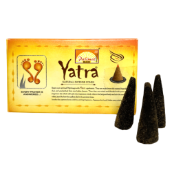 Cones de Incenso Natural Parimal Yatra - Cones de Incenso Natural - Caixa com 10 cones