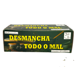 Defumador Espiritual Desmancha Todo o Mal Naturaleza Espiritual - Hecho en Brasil - 20 tabletas - Contra todo tipo de males