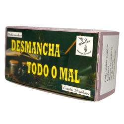 Defumador Espiritual Desmancha Todo o Mal Naturaleza Espiritual - Hecho en Brasil - 20 tabletas - Contra todo tipo de males