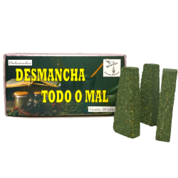 Defumador Espiritual Desmancha Todo o Mal Naturaleza Espiritual - Hecho en Brasil - 20 tabletas - Contra todo tipo de males