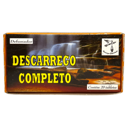 Spiritual Defumador Complete Descarrego Spiritual Nature - Fabricat în Brazilia - 20 tablete - Descărcare totală