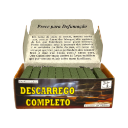 Defumador Espiritual Descarrego Completo Naturaleza Espiritual - Hecho en Brasil - 20 tabletas - Descarga Total