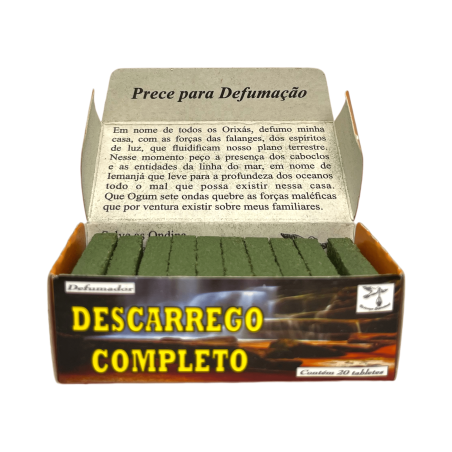 Spiritual Defumador Completo Descarrego Spiritual Nature - Fabricado no Brasil - 20 comprimidos - Download Total