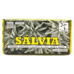 Defumador Espiritual Salvia Naturaleza Espiritual - Hecho en Brasil - 20 tabletas - Protección, Purificación y Equilibrio