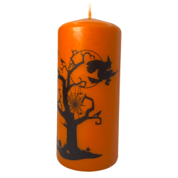 Candela di Halloween Fragranze AUM 12x4,8 cm