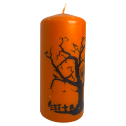 Candela di Halloween Fragranze AUM 12x4,8 cm