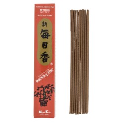 Japanischer Morgenstern Japanische Myrrhe Nippon Kodo Weihrauch (20g) 50 Riegel + Räuchergefäß