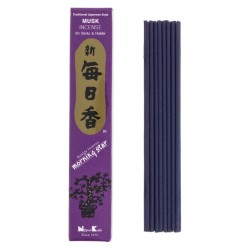 Incenso Japonês Estrela da Manhã Almíscar Almíscar Nippon Kodo (20g) 50 barras + incensário