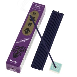 Incenso Japonês Estrela da Manhã Almíscar Almíscar Nippon Kodo (20g) 50 barras + incensário