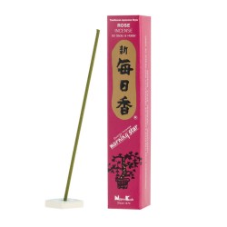 Encens Japonais Etoile du Matin Rose Rose Nippon Kodo (20g) 50 barres + encensoir