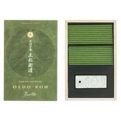 Encens japonais Oedo-Koh Nippon Kodo Pine - Encens dans une caisse en bois avec encensoir - 60 bars