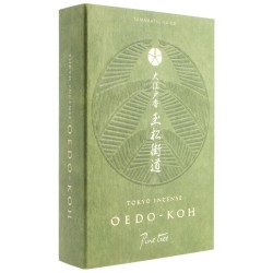 Japanese Incense Oedo-Koh Nippon Kodo Pine - Incense in wooden case with censer - 60 bars