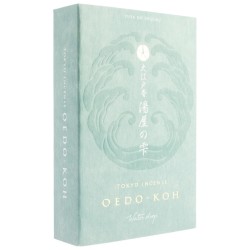 Incenso Kodo Nippon Drop de Gota de Água Japonês Oedo-Koh - Incenso em caixa de madeira com incensário - 60 varetas