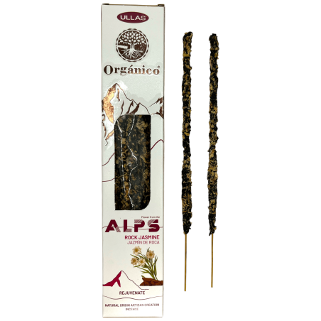 Ullas Alps Rock Jasmine Incense - Handmade - Made in India - 100% Natural - ULLAS Alps Organic Incense