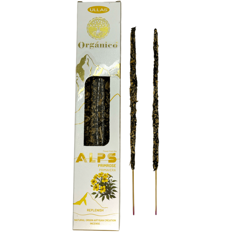 Kadzidło wiosenne Ullas Alps - ręcznie robione - wyprodukowane w Indiach - 100% naturalne - ULLAS Alps Organic Incense-ULLAS ORGANICZNE KADZIDŁA-HOSTENATURA