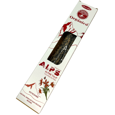 Ullas Alps Alpine Tulip Rökelse - Handgjord - Tillverkad i Indien - 100% Naturlig - ULLAS Alperna Ekologisk Rökelse