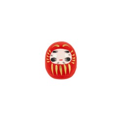 Red Daruma Little Luck - Traditionellt Japan - Purpose Doll