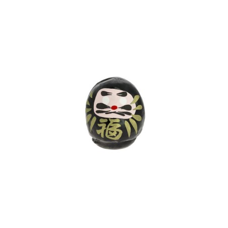 Daruma Negro Pequeño Protección - Tradicional Japón - Muñeco de los propósitos