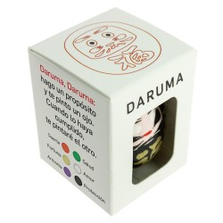 Daruma Black Small Protection - Tradicional Japão - Boneca de Propósito