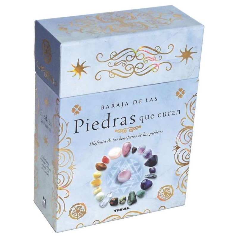 Baraja Piedras que Curan - Caja con libro y 40 cartas-TAROT-HOSTENATURA