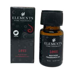 Aceite de Fragancia Amor Rosa Roja Spirit of Equinox Elements Home Fragrance Vegano 10ml.