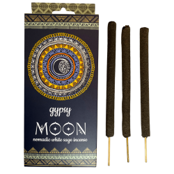 Encens Gitan Luna Sauge Blanche Banjara Gipsy Moon Nomadic - 6 sticks extra épais