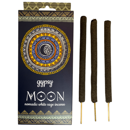 Incienso Gitano Luna Salvia Blanca Banjara Gipsy Moon Nomadic - 6 varetes extra gruixuts
