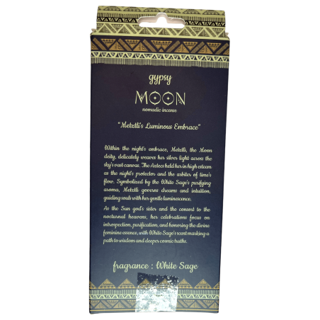Incienso Gitano Luna Salvia Blanca Banjara Gipsy Moon Nomadic - 6 varetes extra gruixuts