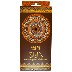 Encens Gitan Sol Palo Santo Banjara Gipsy Sun Nomadic - 6 bâtonnets extra épais