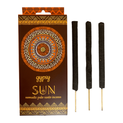 Encens Gitan Sol Palo Santo Banjara Gipsy Sun Nomadic - 6 bâtonnets extra épais