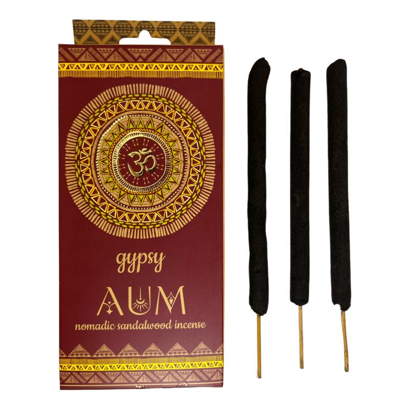 Encens Gypsy AUM Bois de Santal Banjara Gipsy Aum Nomadic - 6 sticks extra épais-Encens gitane Banjara-HOSTENATURA