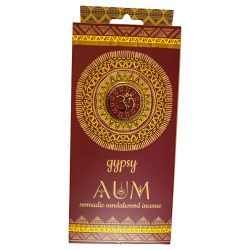 Encens Gypsy AUM Bois de Santal Banjara Gipsy Aum Nomadic - 6 sticks extra épais