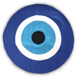 Turkish Eye Katoenen Vloerkleed Bescherming Eye 150cm - Handgemaakt in India