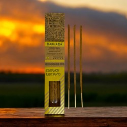 Banjara Incense Palo Santo Cinnamon Harmony Fusion Premium Incense - 8 Craft Sticks