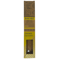 Incienso Banjara Palo Santo Canela Armonía Fusión Incienso Premium - 8 varillas artesanales