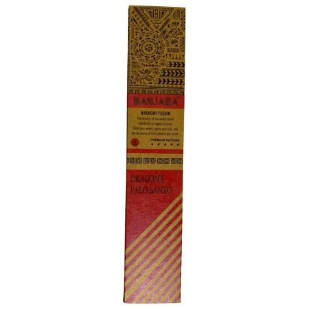 Incienso Banjara Palo Santo Sangre de Dragón Armonía Fusión Incienso Premium - 8 varillas artesanales