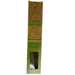 Banjara Incense Palo Santo White Sage Harmony Fusion Premium Incense - 8 Craft Sticks