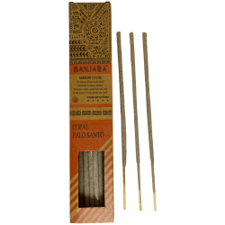 Banjara Palo Santo Encens Copal Harmony Fusion Premium - 8 Bâtonnets d’artisanat