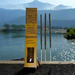 Incienso Banjara Palo Santo Sándalo Harmonia Fusió Incienso Premium - 8 varetes artesanals