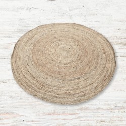 Extra Large Soft Jute Round Rug 200cm - Handmade in India