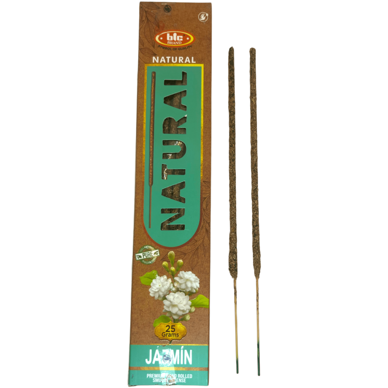 BIC Natural Organic Jasmine Incense - 25 gram box-BIC INCENSES-HOSTENATURA