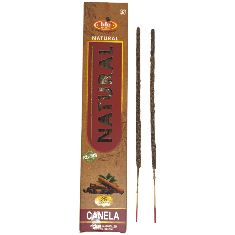 BIC Natural Organic Cinnamon Incense - 25 gram box-BIC INCENSES-HOSTENATURA