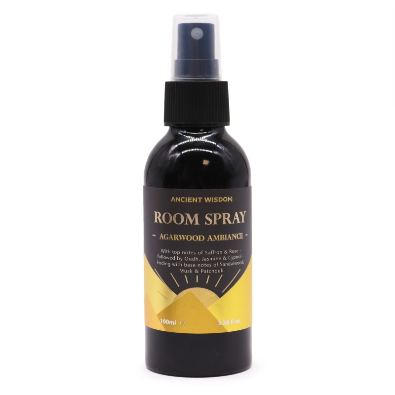 Oudh Odświeżacz powietrza w sprayu z drzewa agarowego Ancient Wisdom - 100ml.-Odświeżacz powietrza w sprayu Ancient Wisdom-HOSTENATURA