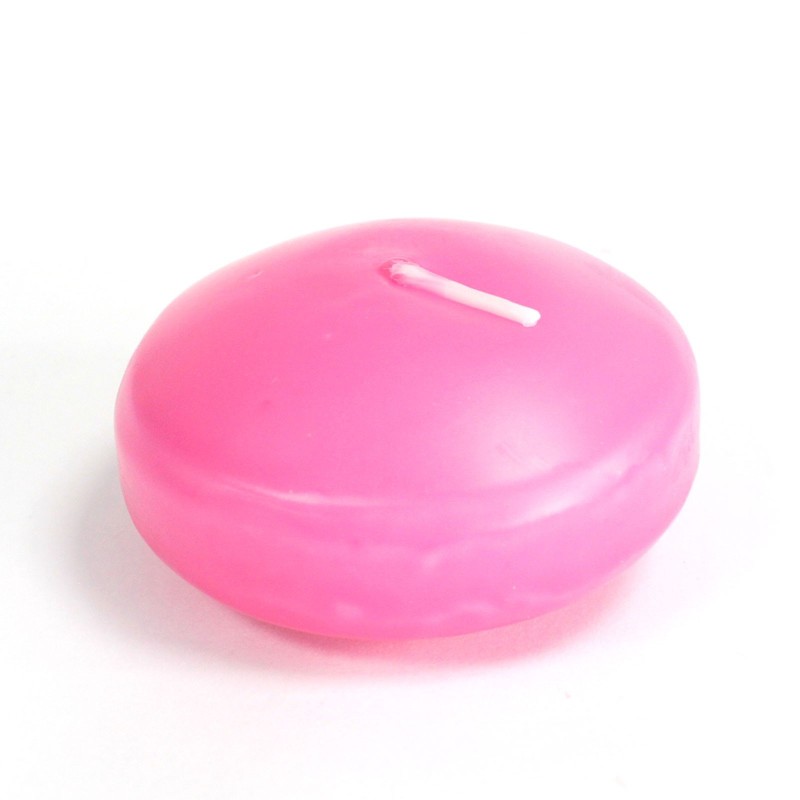 Large floating candle - Pink - 1 unit-FLOATING CANDLES-HOSTENATURA