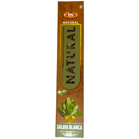 Organic White Sage Incense BIC Natural - Box of 25 grams