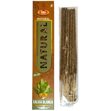 Incienso Salvia Blanca Orgànic BIC Natural - Caixeta de 25 grams