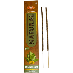 Ekologisk Vit Salvia Rökelse BIC Natural - Låda med 25 gram